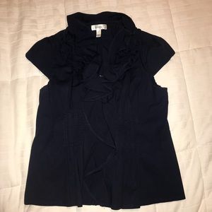 Dress Barn Navy Blue Blouse
